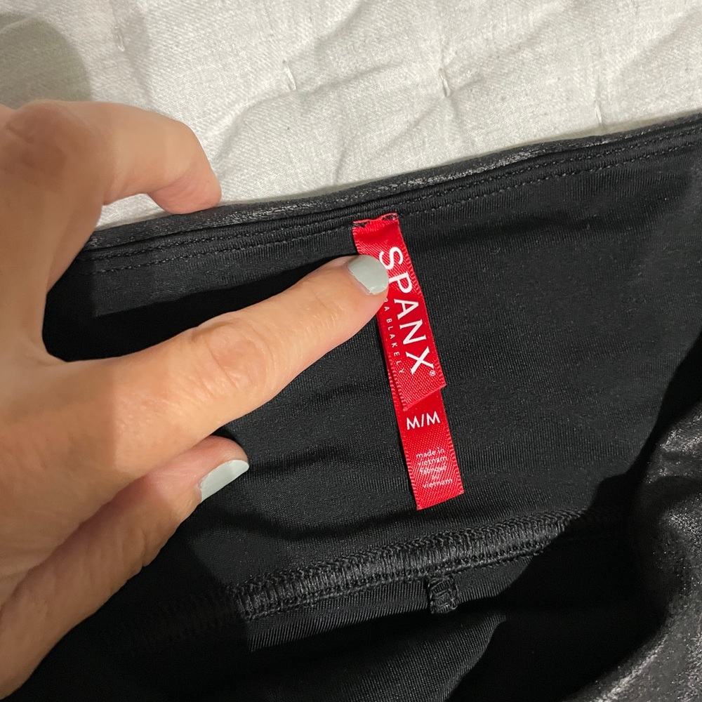 Spanx Faux Leather Leggings, Black